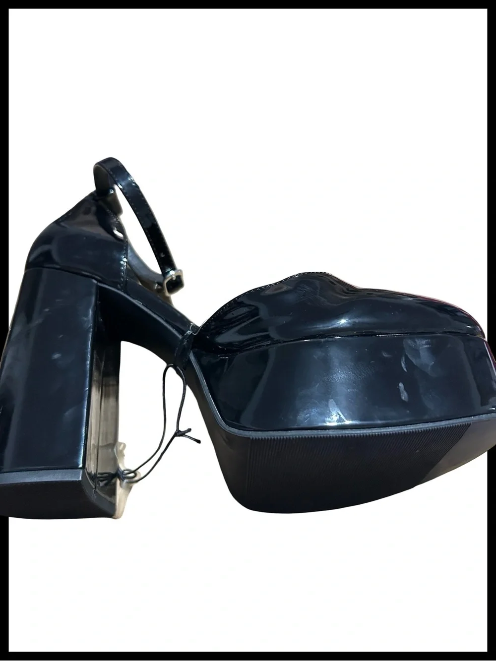 🆕 Women’s Black Patent Platform Mary Jane Heels